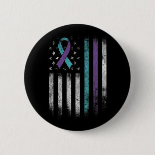 Badge Rond 5 Cm Sensibilisation à la prévention du suicide Drapeau