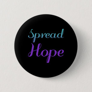 Badge Rond 5 Cm Sensibilisation à la prévention du suicide Espoir