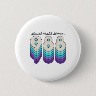 Badge Rond 5 Cm Sensibilisation à la prévention du suicide et à la
