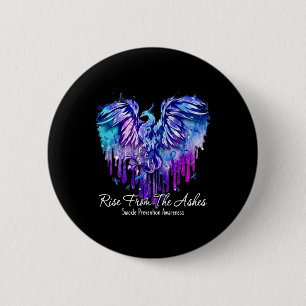 Badge Rond 5 Cm Sensibilisation à la prévention du suicide - phoen