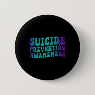 Badge Rond 5 Cm Sensibilisation à la prévention du suicide Super T