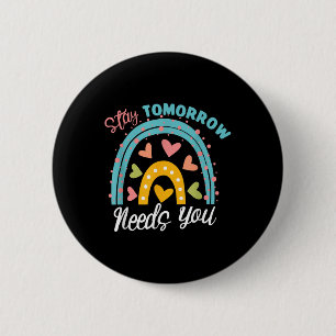 Badge Rond 5 Cm Sensibilisation à la santé mentale Dépression Prév