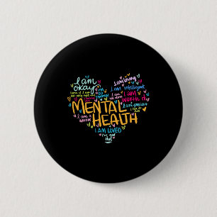 Badge Rond 5 Cm Sensibilisation à la santé mentale Dépression Pull