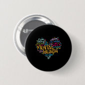 Badge Rond 5 Cm Sensibilisation à la santé mentale Dépression Pull (Devant & derrière)