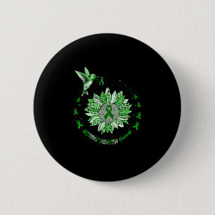 Badge Rond 5 Cm Sensibilisation à la santé mentale Tournesol Colib