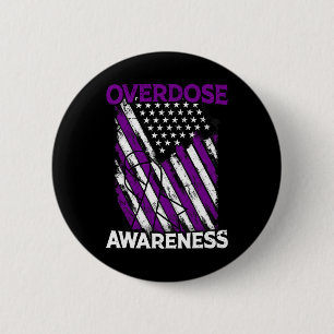 Badge Rond 5 Cm Sensibilisation à la surdose d'opioïde par le drap