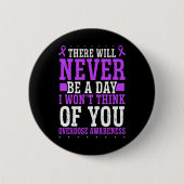 Badge Rond 5 Cm Sensibilisation à la surdose Ruban violet Pensez à (Devant)
