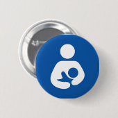 Badge Rond 5 Cm Sensibilisation à l'allaitement maternel (Devant & derrière)