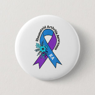 Badge Rond 5 Cm Sensibilisation à l'arthrite rhumatoïde Survivant 
