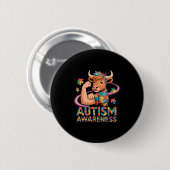 Badge Rond 5 Cm Sensibilisation à l'autisme (Devant & derrière)