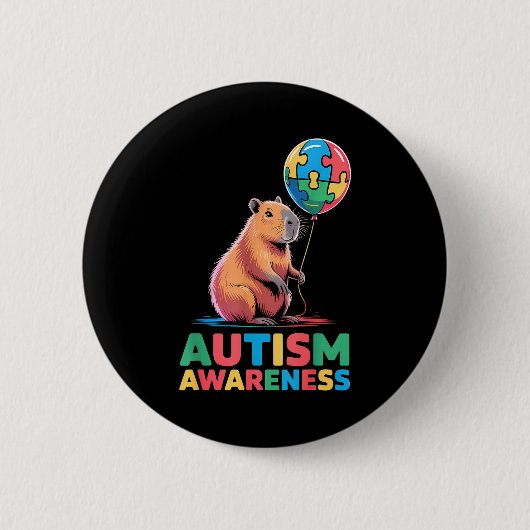 Badge Rond 5 Cm Sensibilisation à l'autisme (Devant)