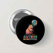 Badge Rond 5 Cm Sensibilisation à l'autisme (Devant & derrière)