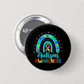 Badge Rond 5 Cm Sensibilisation à l'autisme (Devant & derrière)