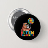 Badge Rond 5 Cm Sensibilisation à l'autisme  (Devant & derrière)
