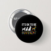 Badge Rond 5 Cm Sensibilisation à l'autisme  (Devant & derrière)