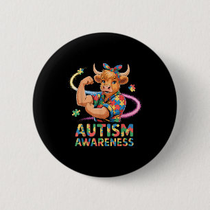 Badge Rond 5 Cm Sensibilisation à l'autisme