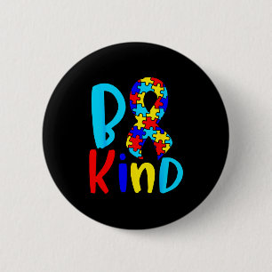 Badge Rond 5 Cm Sensibilisation à l'autisme Soyez Gentil - Journée