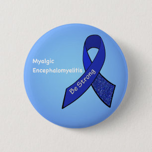 Badge Rond 5 Cm Sensibilisation à l'encéphalomyélite myalgique 