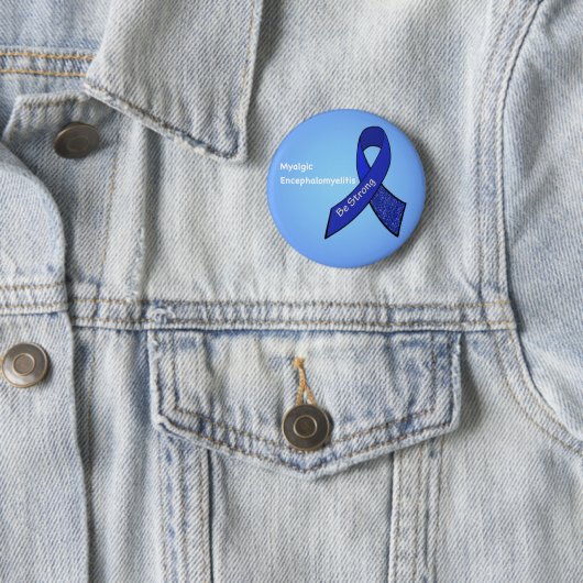 Badge Rond 5 Cm Sensibilisation à l'encéphalomyélite myalgique (M. (En situation)