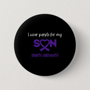 Badge Rond 5 Cm Sensibilisation À L'Épilepsie Dabbing Unicorne Por