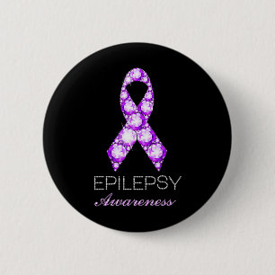 Badge Rond 5 Cm Sensibilisation à l'épilepsie Priorités de l'épile