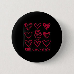 Badge Rond 5 Cm Sensibilisation à l'hépatite Coeur Mois des maladi