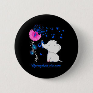 Badge Rond 5 Cm Sensibilisation à l'hydrocéphalie - Hydrocéphalie 