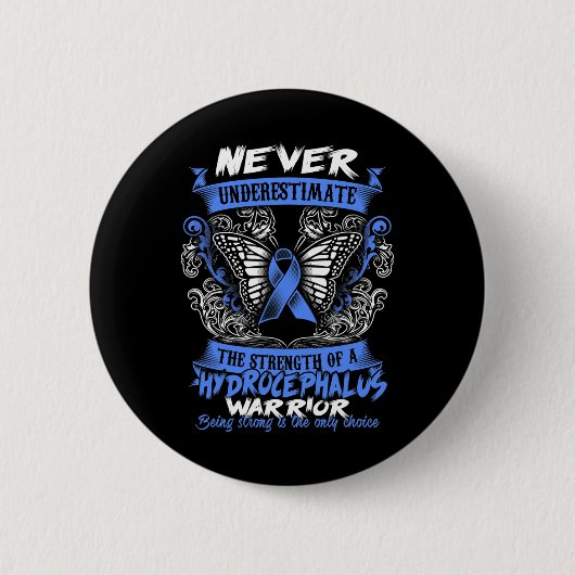 Badge Rond 5 Cm Sensibilisation à l'HYDROCEPHALUS 2016 (Devant)