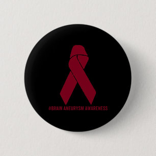 Badge Rond 5 Cm Sensibilisation à l'neurysme cérébral Survivant