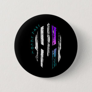 Badge Rond 5 Cm Sensibilisation au cancer Casque de guerrier spart