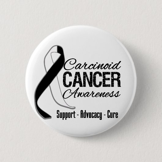 Badge Rond 5 Cm Sensibilisation au cancer de la carcinoïde (Devant)