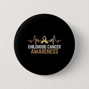 Badge Rond 5 Cm sensibilisation au cancer de l'enfant septembre ca