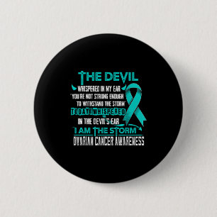 Badge Rond 5 Cm Sensibilisation au cancer de l'ovaire je suis un d