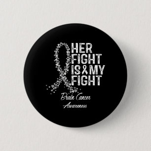 Badge Rond 5 Cm Sensibilisation au cancer du cerveau Son combat es
