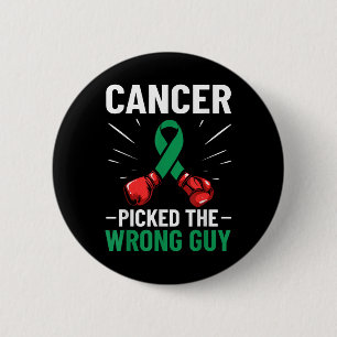 Badge Rond 5 Cm Sensibilisation au cancer du foie Ruban Cancer att