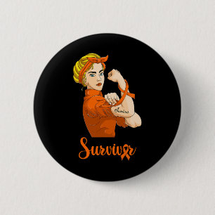 Badge Rond 5 Cm Sensibilisation au cancer du sang chez les femmes