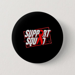 Badge Rond 5 Cm Sensibilisation au cancer du sang - Équipe de sout