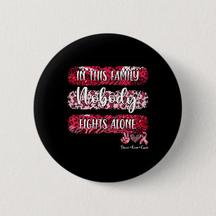 Badge Rond 5 Cm sensibilisation au cancer du sang léopard dans cet