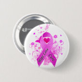 Badge Rond 5 Cm Sensibilisation au cancer du sein (Devant & derrière)
