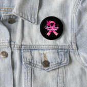 Badge Rond 5 Cm Sensibilisation au cancer du sein (En situation)