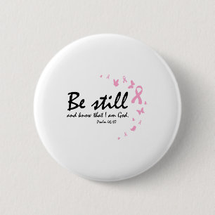 Badge Rond 5 Cm Sensibilisation au cancer du sein Cadeaux chrétien