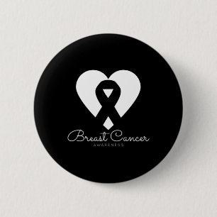 Badge Rond 5 Cm Sensibilisation au cancer du sein - Journée mondia