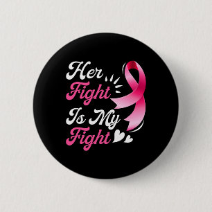 Badge Rond 5 Cm Sensibilisation au cancer du sein Soutien familial