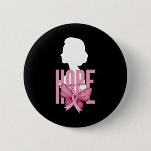 Badge Rond 5 Cm Sensibilisation au cancer du sein Soutien rose Can
