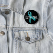 Badge Rond 5 Cm Sensibilisation au cancer ovaire chez les survivan (En situation)