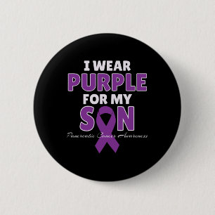 Badge Rond 5 Cm Sensibilisation au cancer pancréatique Je porte le