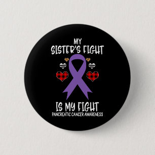 Badge Rond 5 Cm Sensibilisation au cancer pancréatique Mon combat