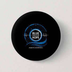 Badge Rond 5 Cm Sensibilisation Au Diabète 2024 Cercle De L'Espoir
