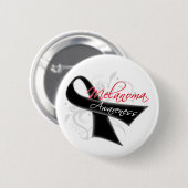Badge Rond 5 Cm Sensibilisation au mélanome du ruban de roulement (Devant & derrière)