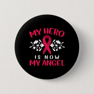 Badge Rond 5 Cm Sensibilisation au myélome multiple Mon héros est